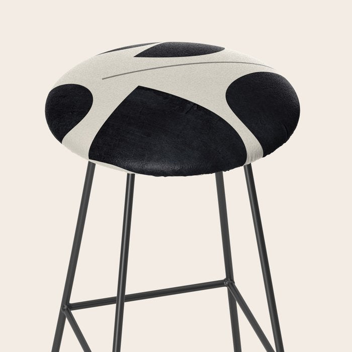 Modern Abstract Minimal Shapes 221 Stool Gallery Image 2