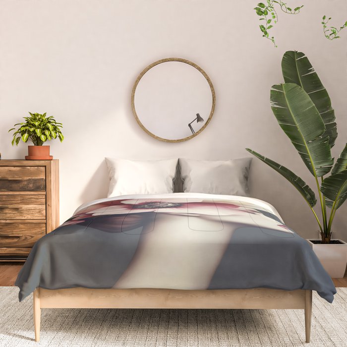 Enchanted Moody Floral Portrait Comforter Gallery Image 3
