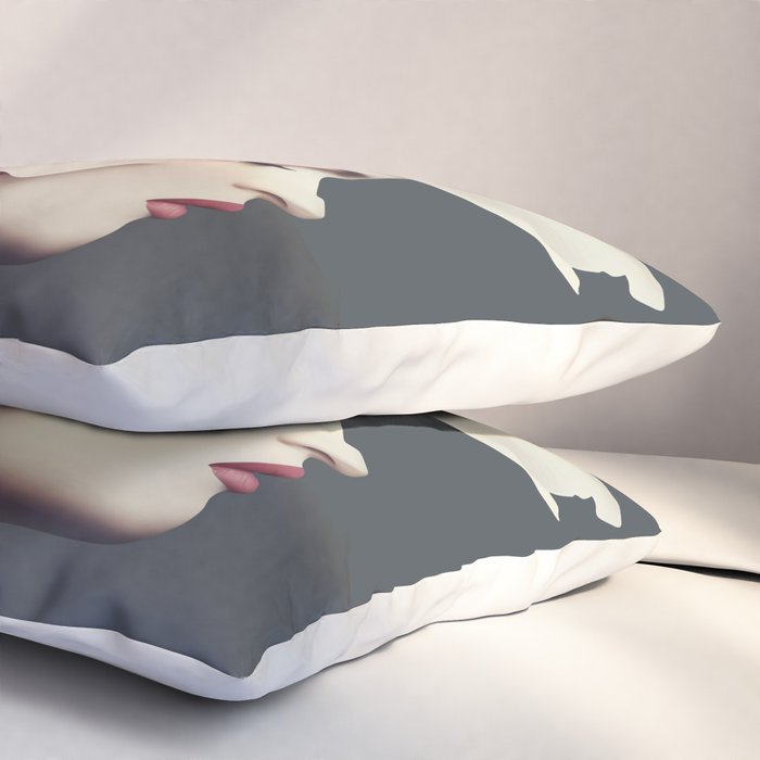 Enchanted Moody Floral Portrait Pillow Sham Gallery Image 3