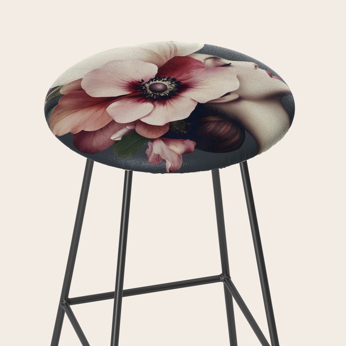 Enchanted Moody Floral Portrait Stool Gallery Image 2