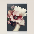 Enchanted Moody Floral Portrait Stationery Card Gallery Image 2