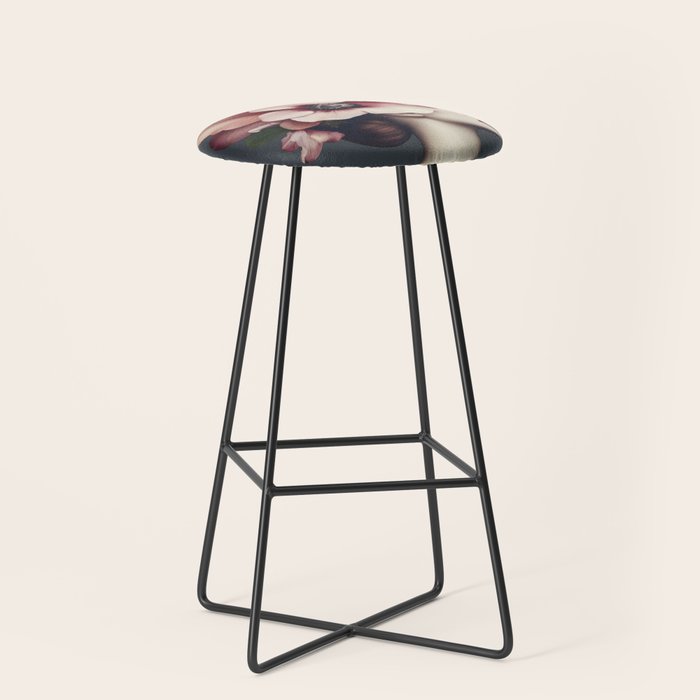 Enchanted Moody Floral Portrait Stool Gallery Image 1