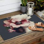 Enchanted Moody Floral Portrait Outdoor Rug Gallery Image 2