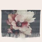 Enchanted Moody Floral Portrait Wall Hanging Gallery Image 1