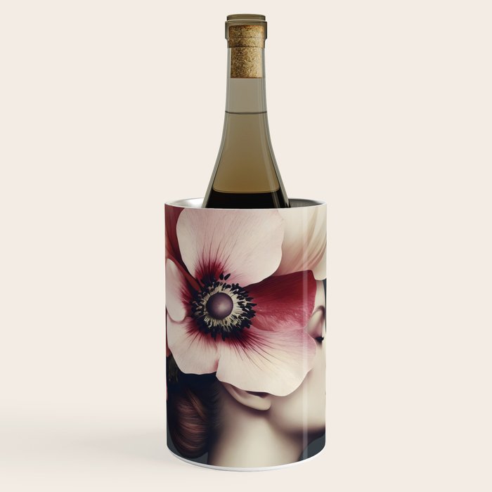 Enchanted Moody Floral Portrait Wine Chiller Gallery Image 1