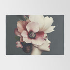 Enchanted Moody Floral Portrait Rug Gallery Image 2