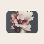 Enchanted Moody Floral Portrait Bath Mat Gallery Image 1