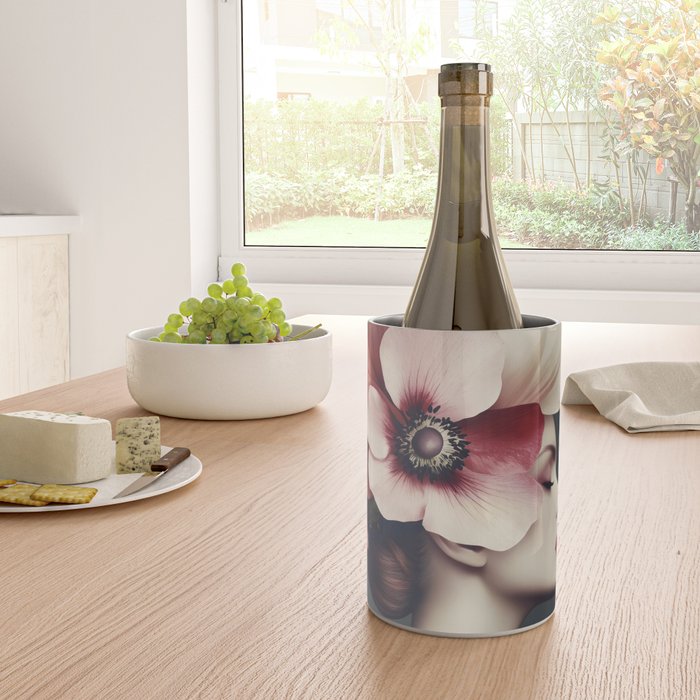 Enchanted Moody Floral Portrait Wine Chiller Gallery Image 4