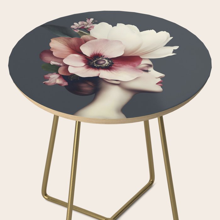 Enchanted Moody Floral Portrait Side Table Gallery Image 2
