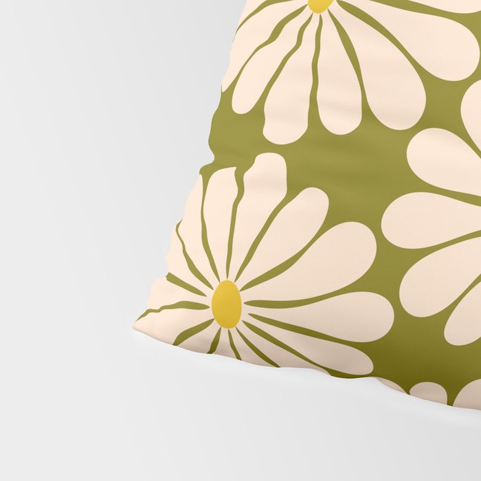 Retro Modern Daisy - 70s Pillow Sham Gallery Image 4