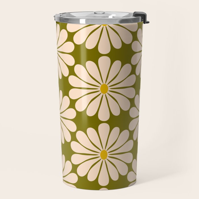 Retro Modern Daisy - 70s Travel Mug Gallery Image 2