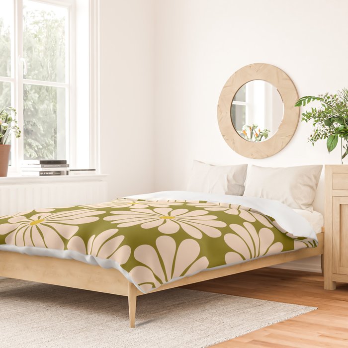 Retro Modern Daisy - 70s Duvet Cover Gallery Image 2
