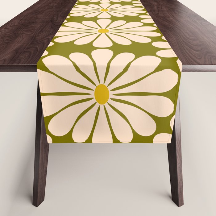 Retro Modern Daisy - 70s Table Runner Gallery Image 1