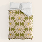 Retro Modern Daisy - 70s Duvet Cover Gallery Image 6