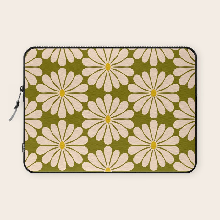Retro Modern Daisy - 70s Laptop Sleeve Gallery Image 1