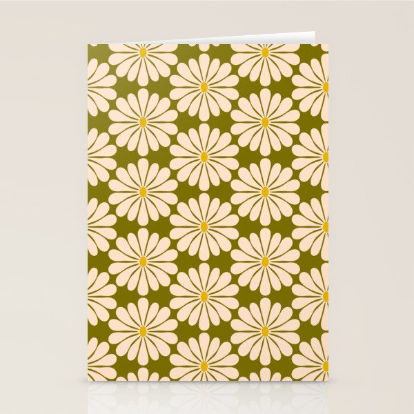 Retro Modern Daisy - 70s Stationery Card Gallery Image 2