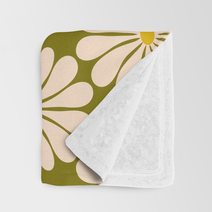 Retro Modern Daisy - 70s Throw Blanket Gallery Image 3