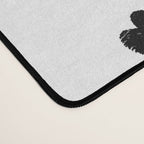 Hand-Drawn Hearts (Black & White Pattern) Desk Mat Gallery Image 4