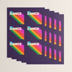 RAINBOW DANCE TYPOGRAPHY- let's dance Wrapping Paper Gallery Image 3