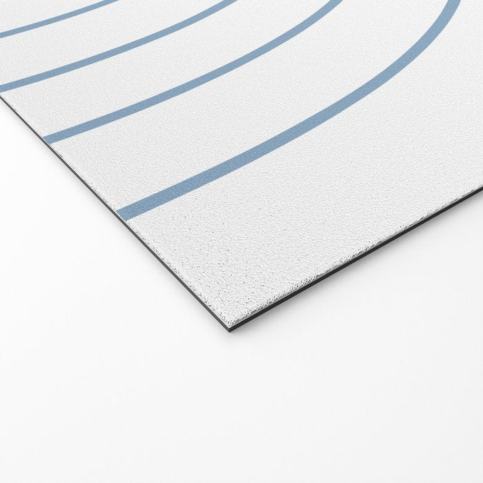 Minimal Arch XXV White and Blue Green Modern Geometric Lines Welcome Mat Gallery Image 2