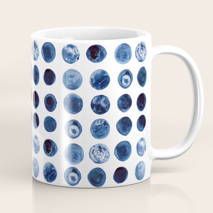 Blueberries | Watercolour Pattern Coffee Mug Gallery Image 1