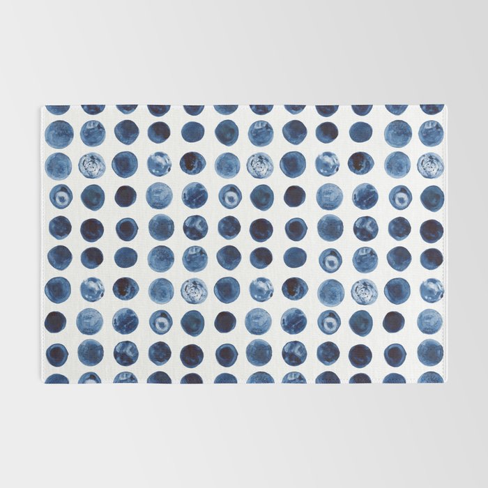 Blueberries | Watercolour Pattern Rug Gallery Image 2
