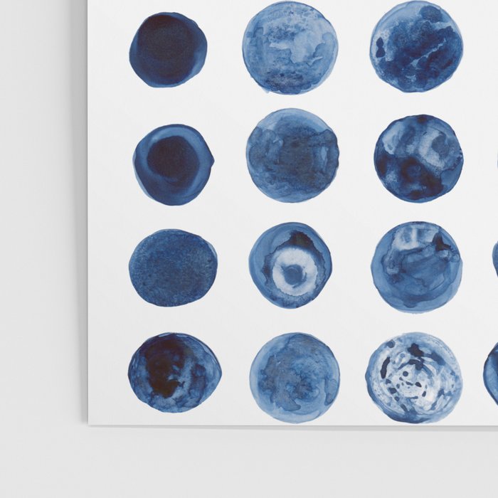 Blueberries | Watercolour Pattern Poster Gallery Image 3