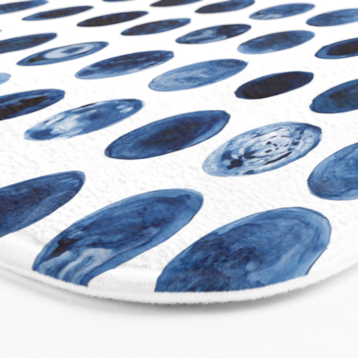 Blueberries | Watercolour Pattern Bath Mat Gallery Image 3