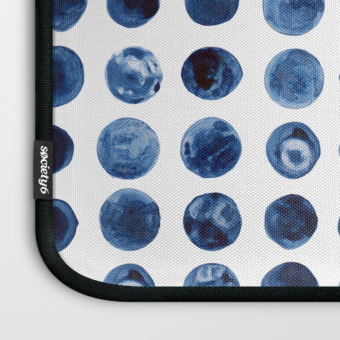 Blueberries | Watercolour Pattern Laptop Sleeve Gallery Image 3