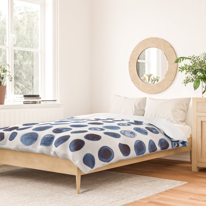 Blueberries | Watercolour Pattern Duvet Cover Gallery Image 2