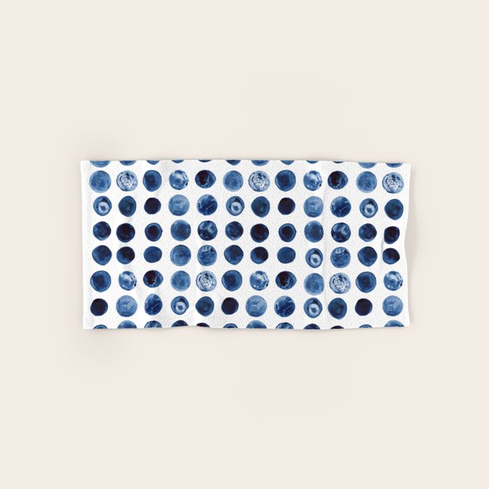 Blueberries | Watercolour Pattern Bath Towel Gallery Image 1