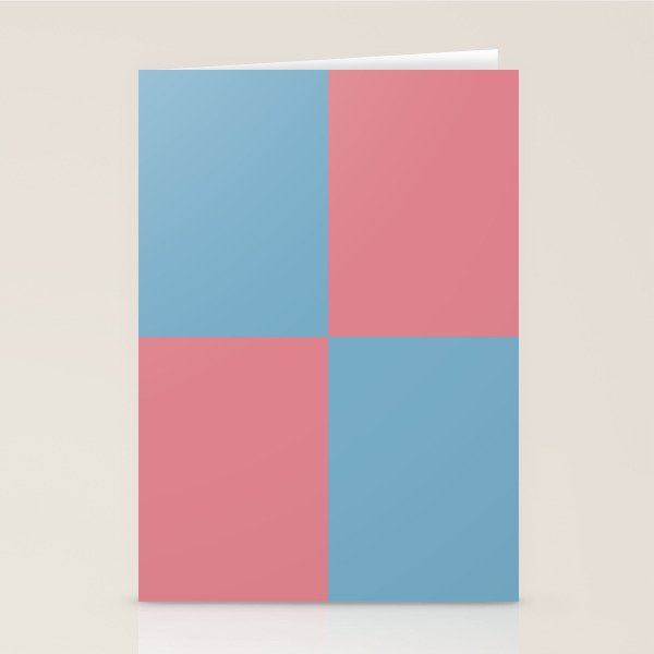 Cool Eclectic Revival Checks Stationery Card Gallery Image 1