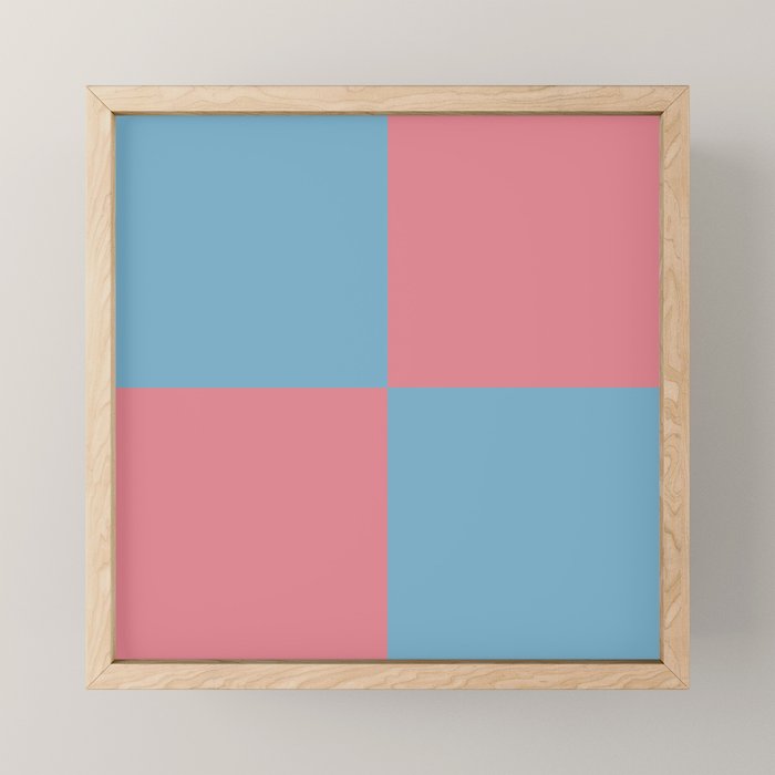 Cool Eclectic Revival Checks Mini Art Print Gallery Image 1