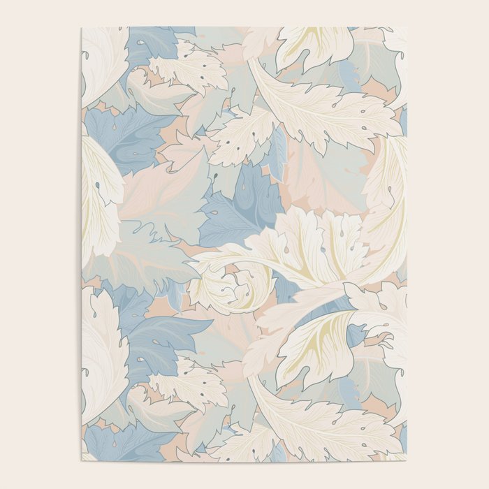 William Morris Pastel Acanthus Leaves Poster Gallery Image 4