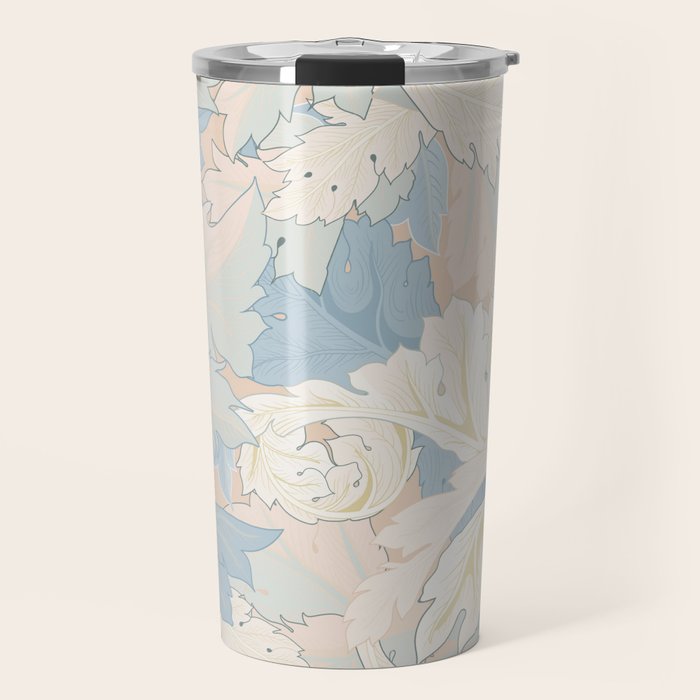 William Morris Pastel Acanthus Leaves Travel Mug Gallery Image 1