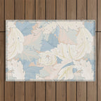 William Morris Pastel Acanthus Leaves Outdoor Rug Gallery Image 1
