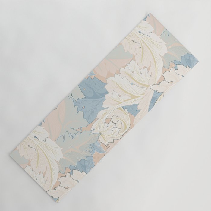 William Morris Pastel Acanthus Leaves Yoga Mat Gallery Image 1