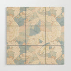 William Morris Pastel Acanthus Leaves Wood Wall Art Gallery Image 1