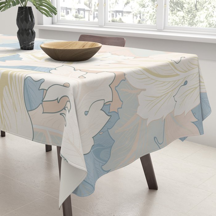 William Morris Pastel Acanthus Leaves Tablecloth Gallery Image 3