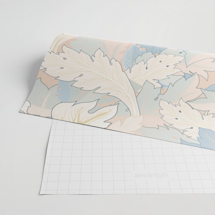 William Morris Pastel Acanthus Leaves Wrapping Paper Gallery Image 2
