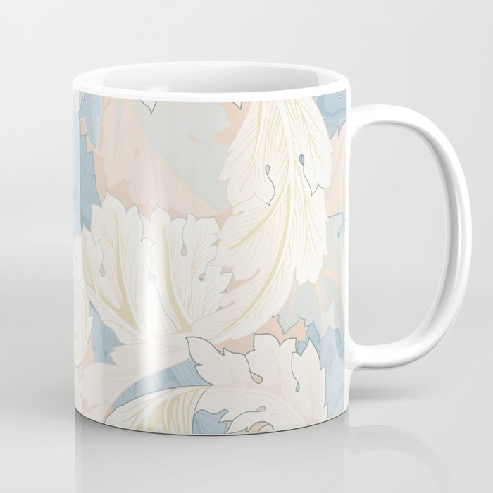 William Morris Pastel Acanthus Leaves Coffee Mug Gallery Image 1