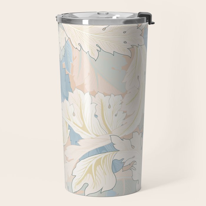 William Morris Pastel Acanthus Leaves Travel Mug Gallery Image 2