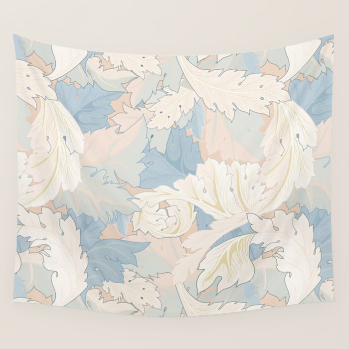 William Morris Pastel Acanthus Leaves Wall Tapestry Gallery Image 4