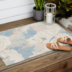 William Morris Pastel Acanthus Leaves Outdoor Rug Gallery Image 2