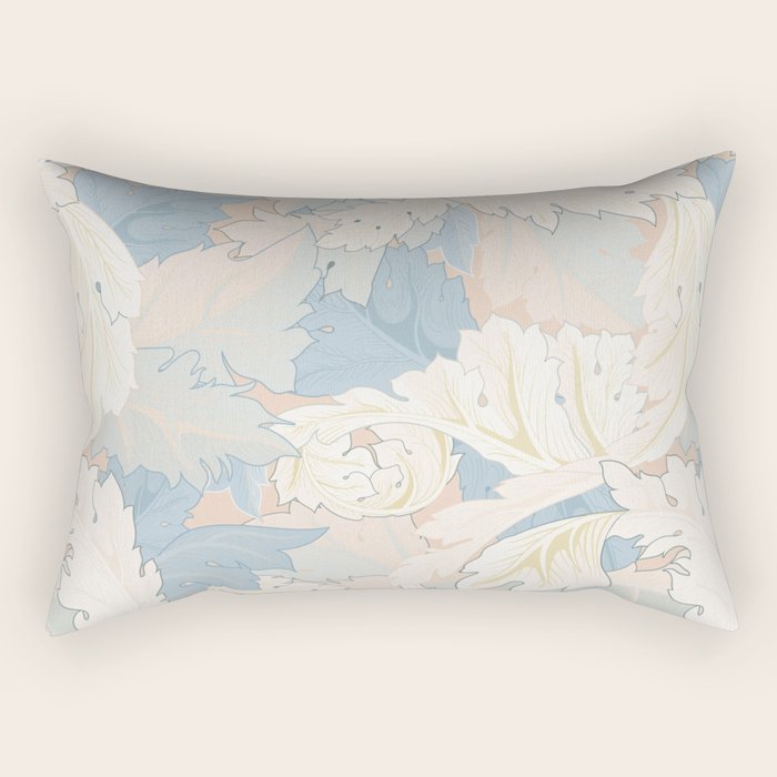William Morris Pastel Acanthus Leaves Rectangular Pillow Gallery Image 2