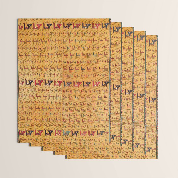 Shahsavan Moghan Southeast Caucasus Flatwoven Cover Print Wrapping Paper Gallery Image 3
