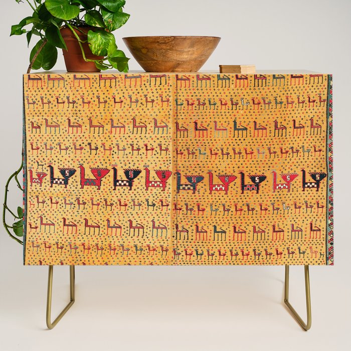 Shahsavan Moghan Southeast Caucasus Flatwoven Cover Print Credenza Gallery Image 1