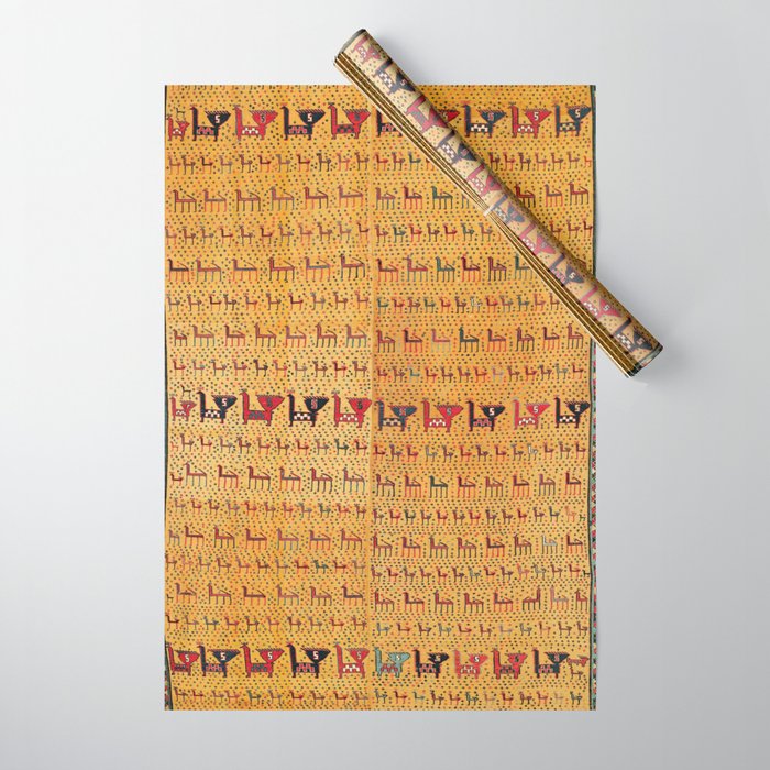Shahsavan Moghan Southeast Caucasus Flatwoven Cover Print Wrapping Paper Gallery Image 1