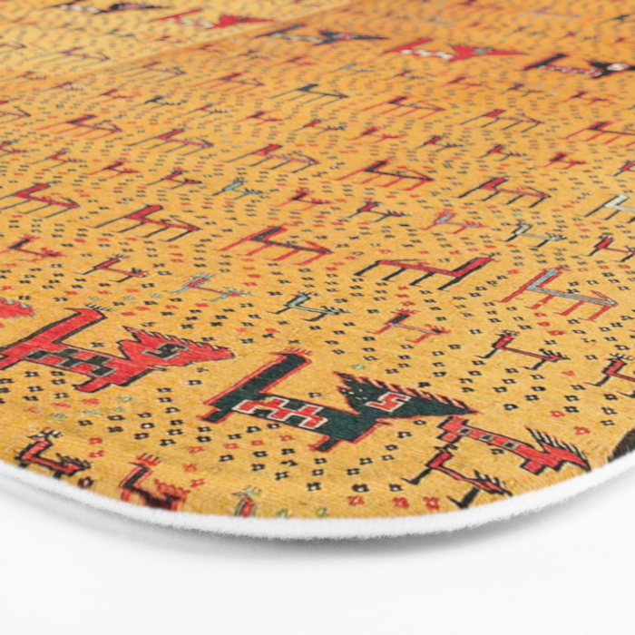 Shahsavan Moghan Southeast Caucasus Flatwoven Cover Print Bath Mat Gallery Image 3