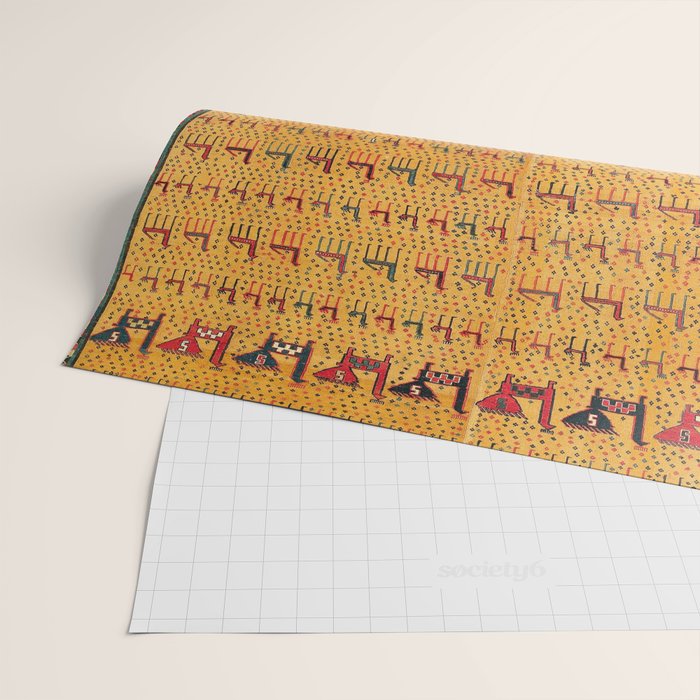 Shahsavan Moghan Southeast Caucasus Flatwoven Cover Print Wrapping Paper Gallery Image 2